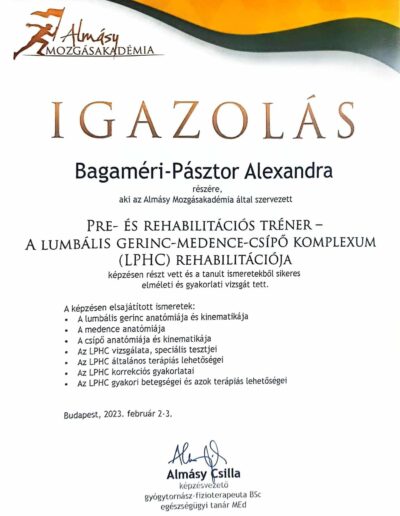 Pre- és rehabilitációs tréner