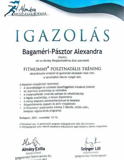 Fitmummy posztnatális tréning