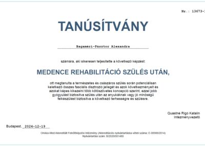 Medence rehabilitáció